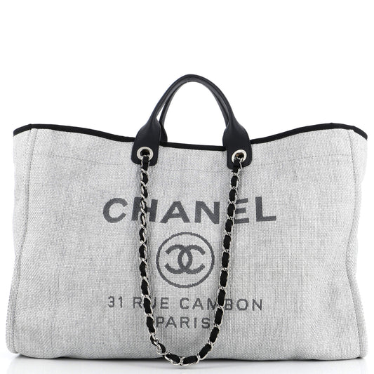 CHANEL Deauville Tote Raffia XL