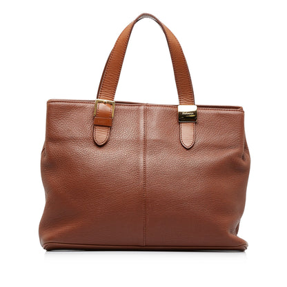Brown Burberry Leather Tote