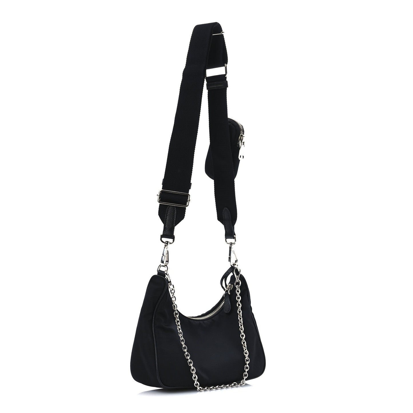Prada Nylon Re-Edition 2005 Shoulder Bag Black