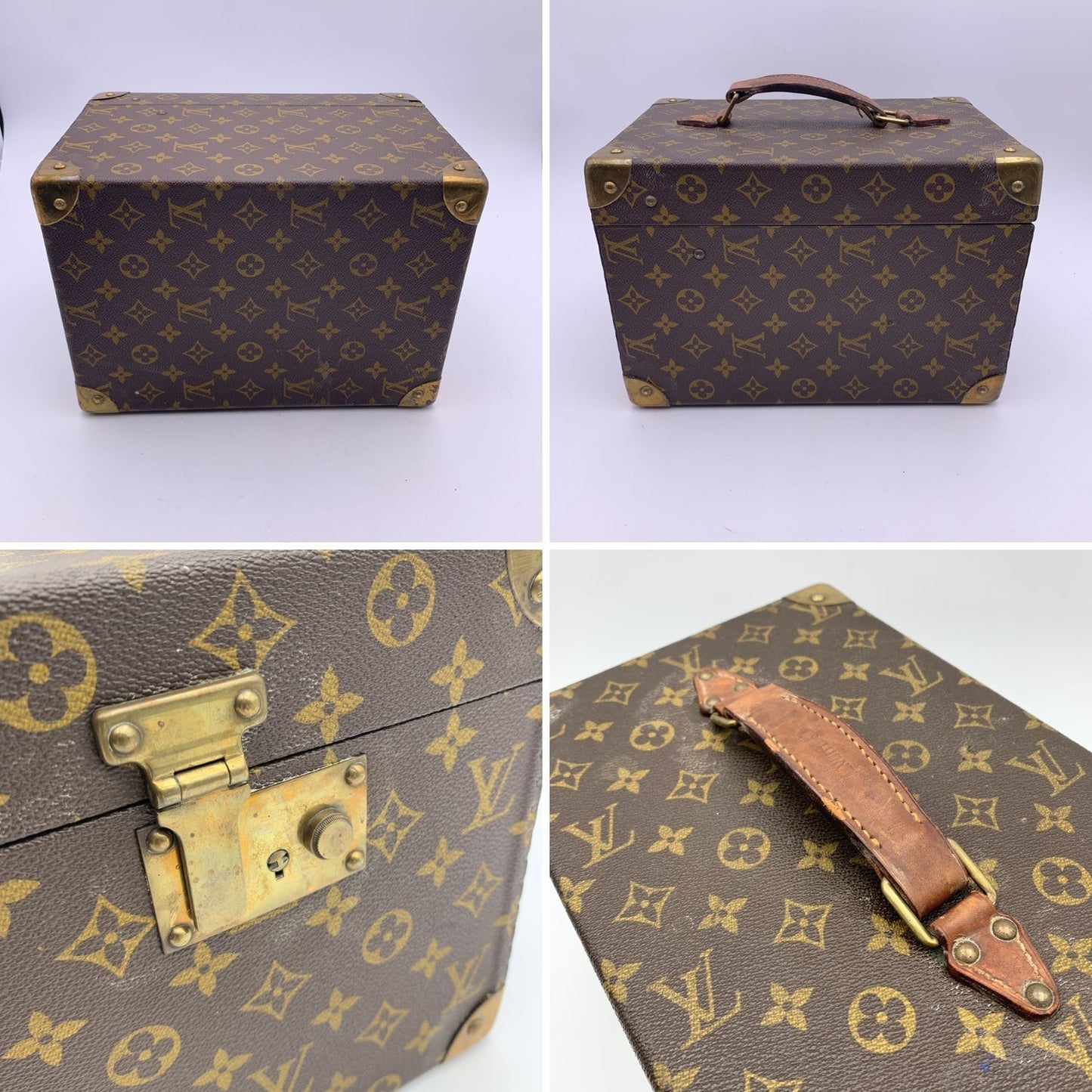LOUIS VUITTON   Monogram Boite Flacons Train Case