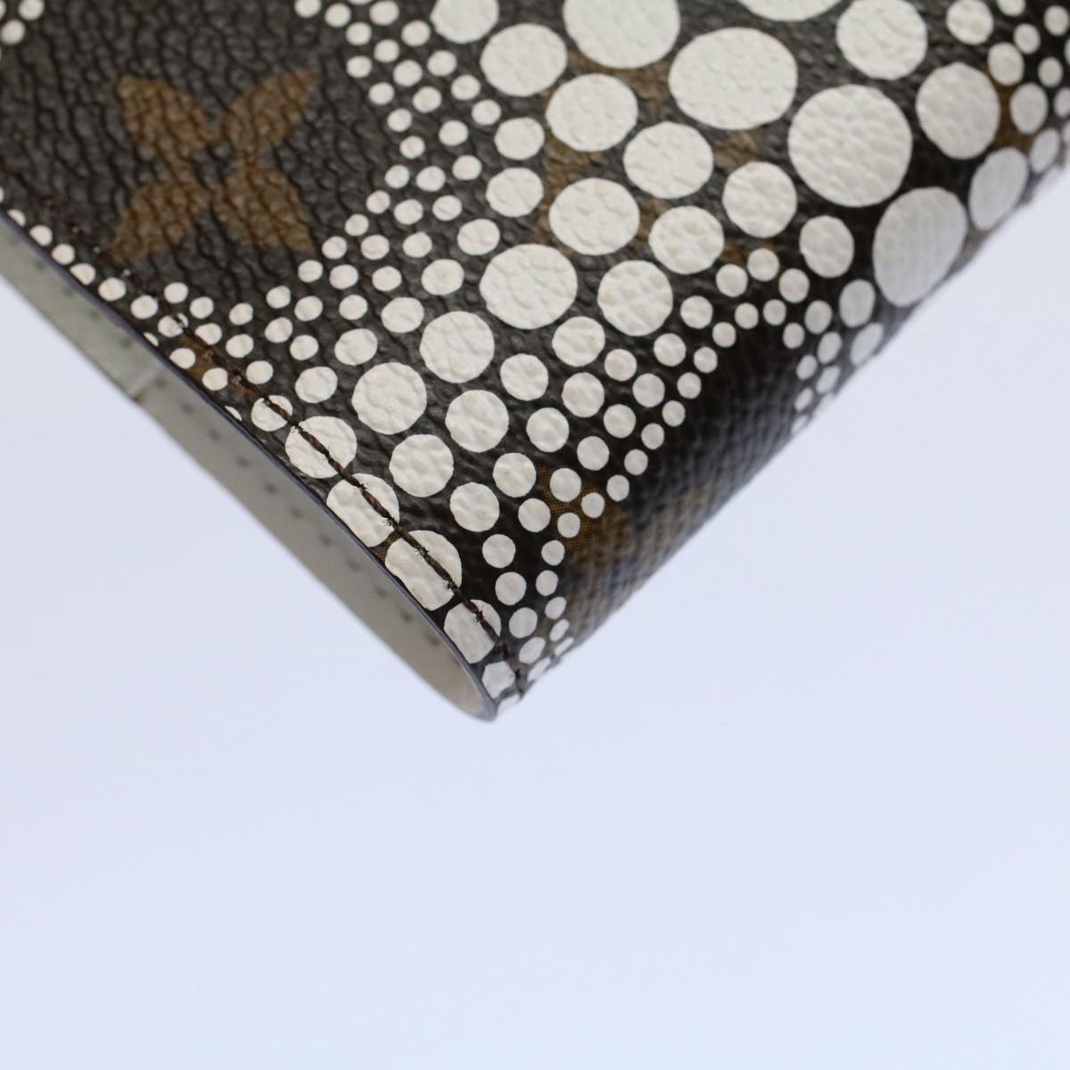 LOUIS VUITTON Yayoi Kusama Agenda PM Day Planner Cover White R21131 Auth 56462A