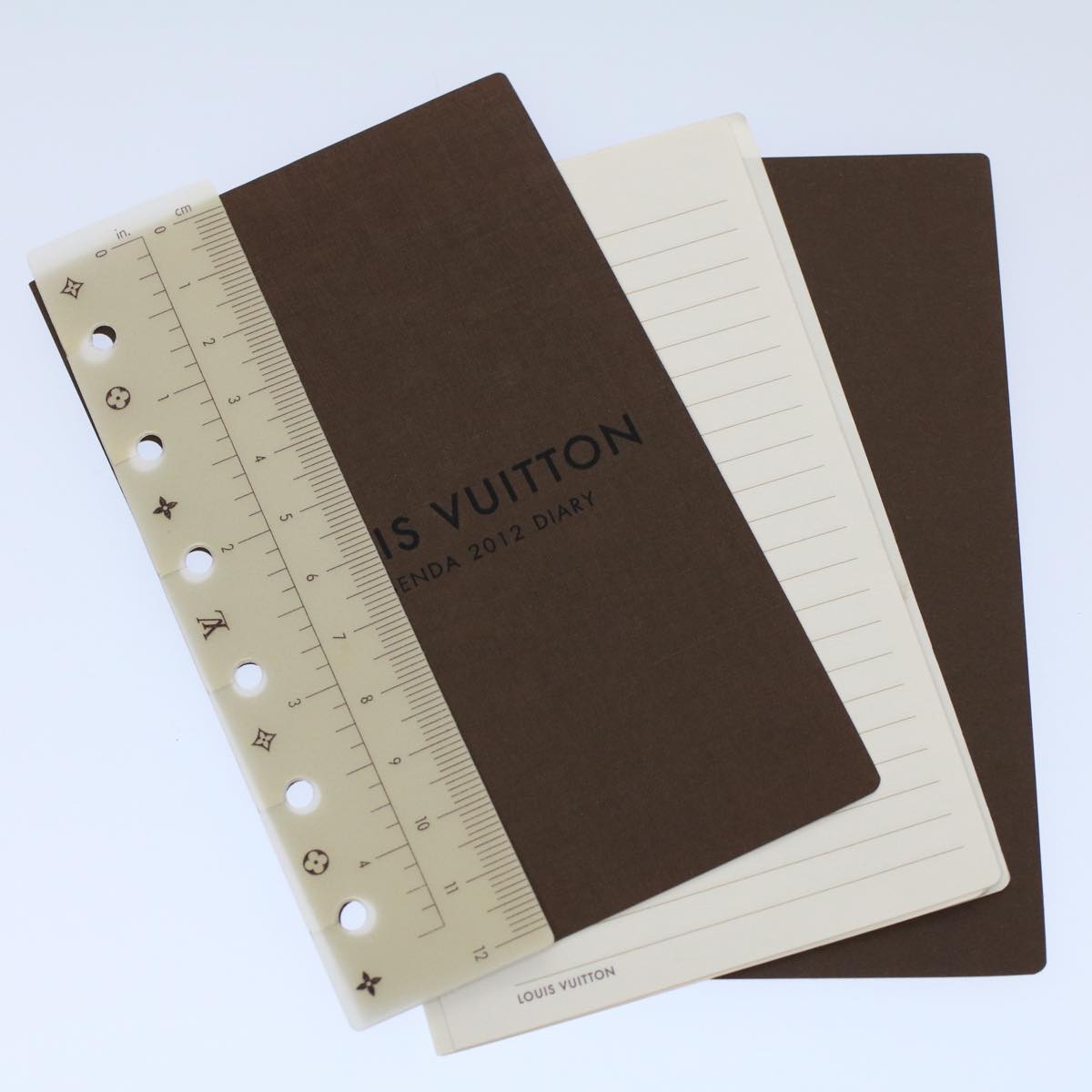 LOUIS VUITTON Yayoi Kusama Agenda PM Day Planner Cover White R21131 Auth 56462A
