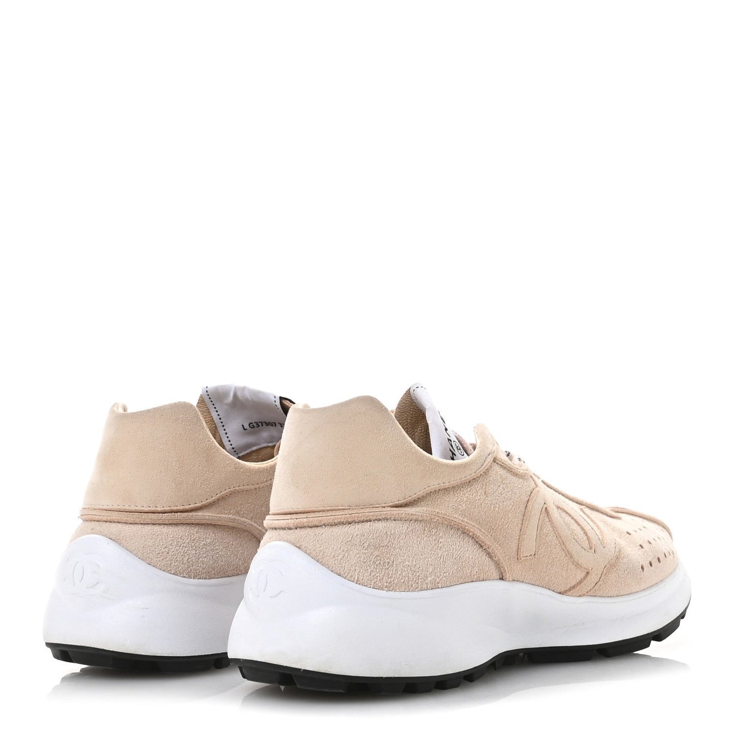 Amelia Suede Goatskin CC Sneakers 37 Light Pink
