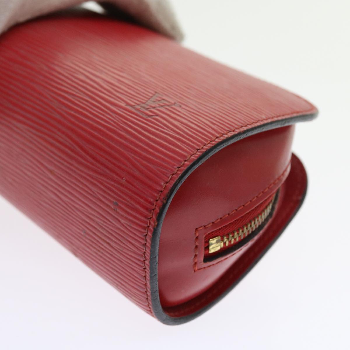 LOUIS VUITTON Epi Dauphine PM Pouch Red M48447 LV Auth 56835