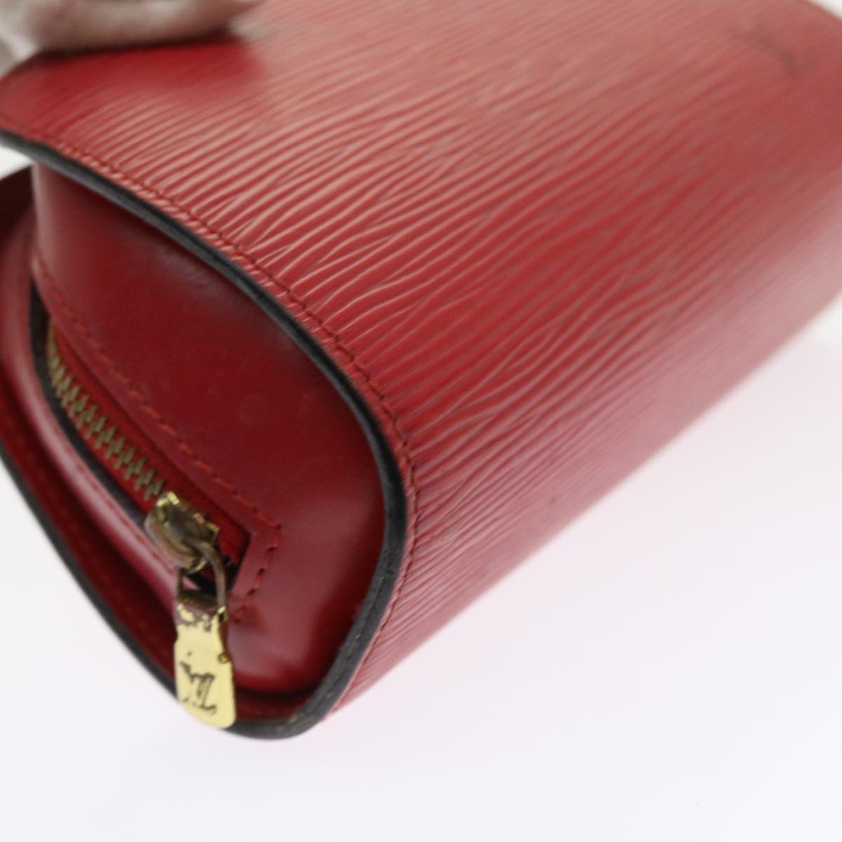 LOUIS VUITTON Epi Dauphine PM Pouch Red M48447 LV Auth 56835