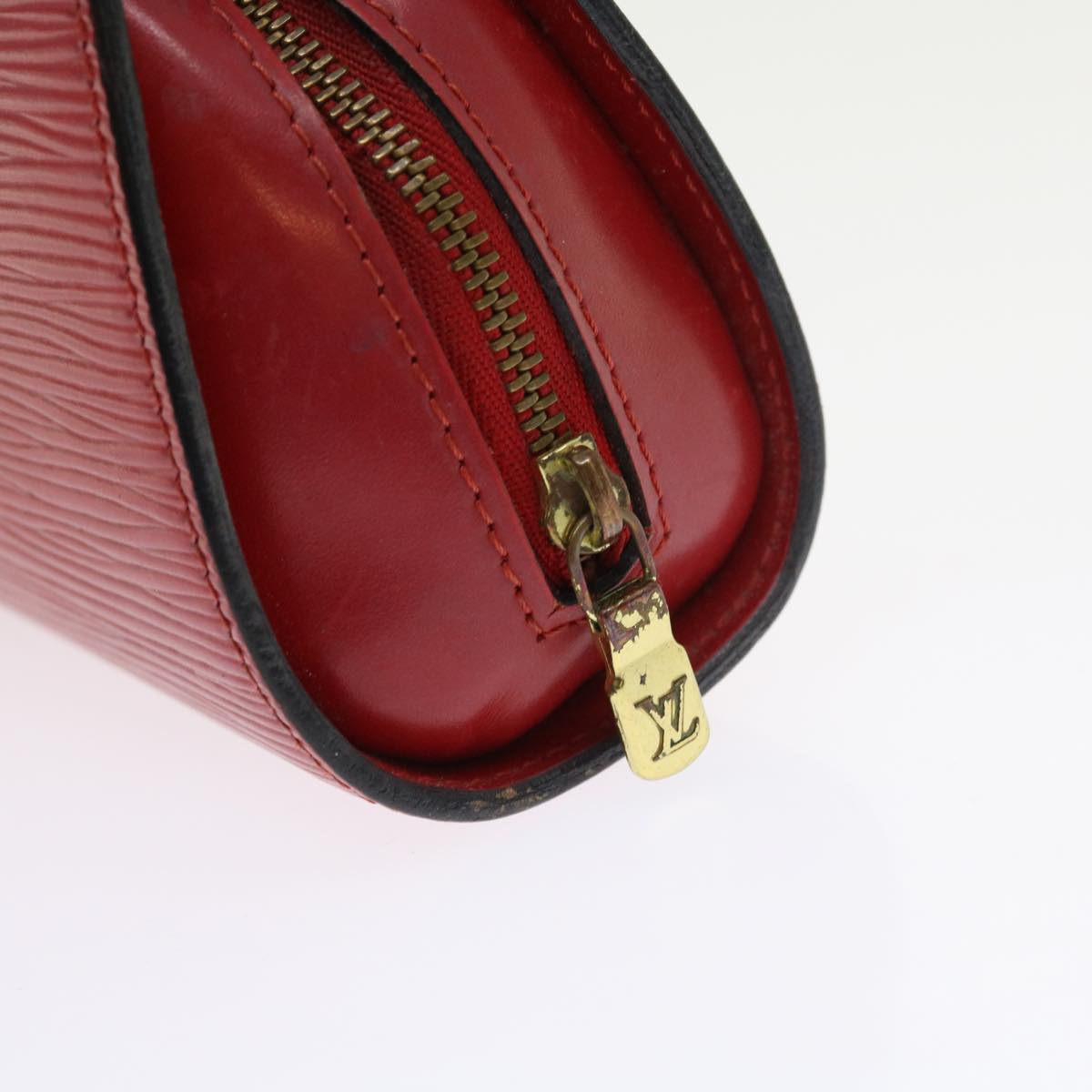 LOUIS VUITTON Epi Dauphine PM Pouch Red M48447 LV Auth 56835