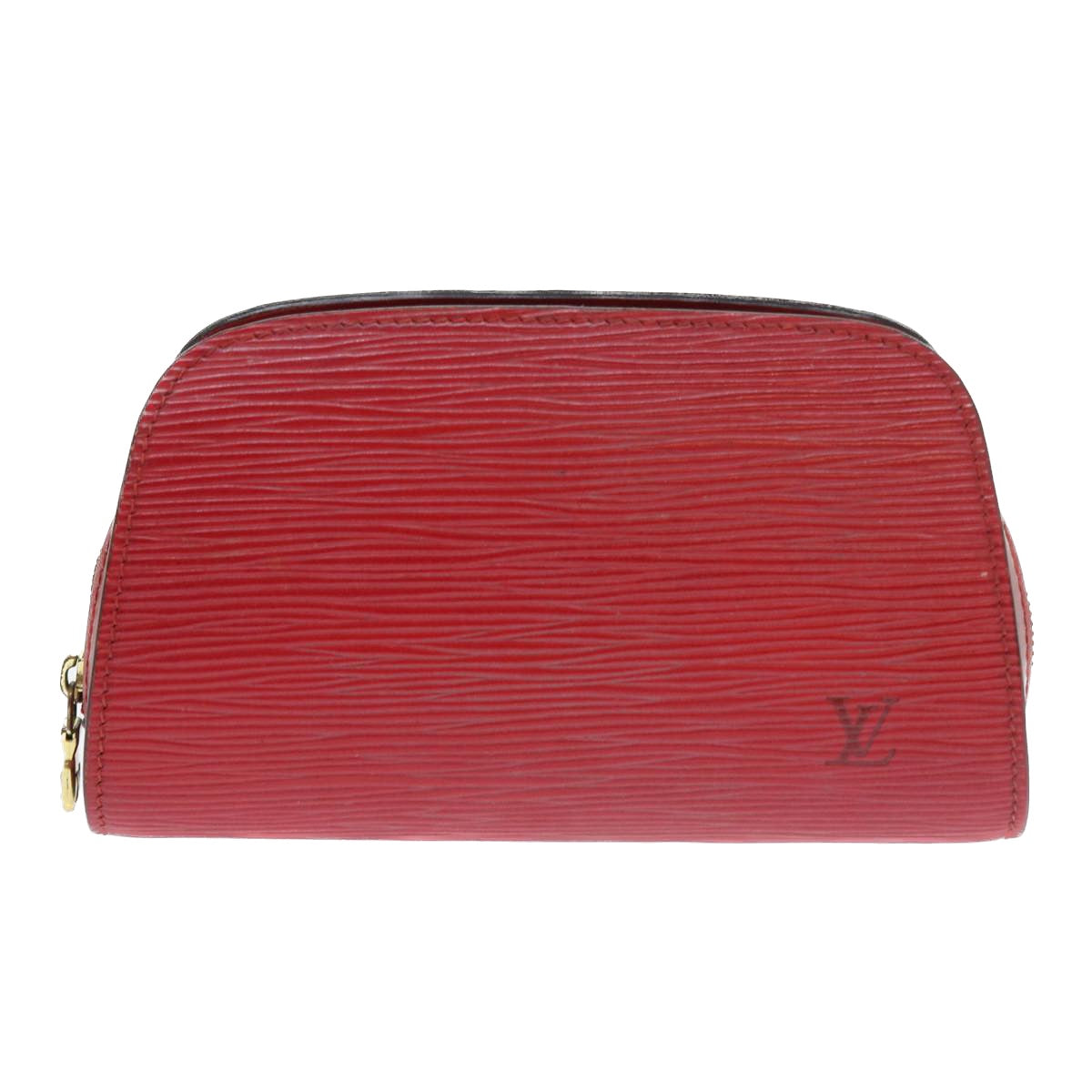 LOUIS VUITTON Epi Dauphine PM Pouch Red M48447 LV Auth 56835
