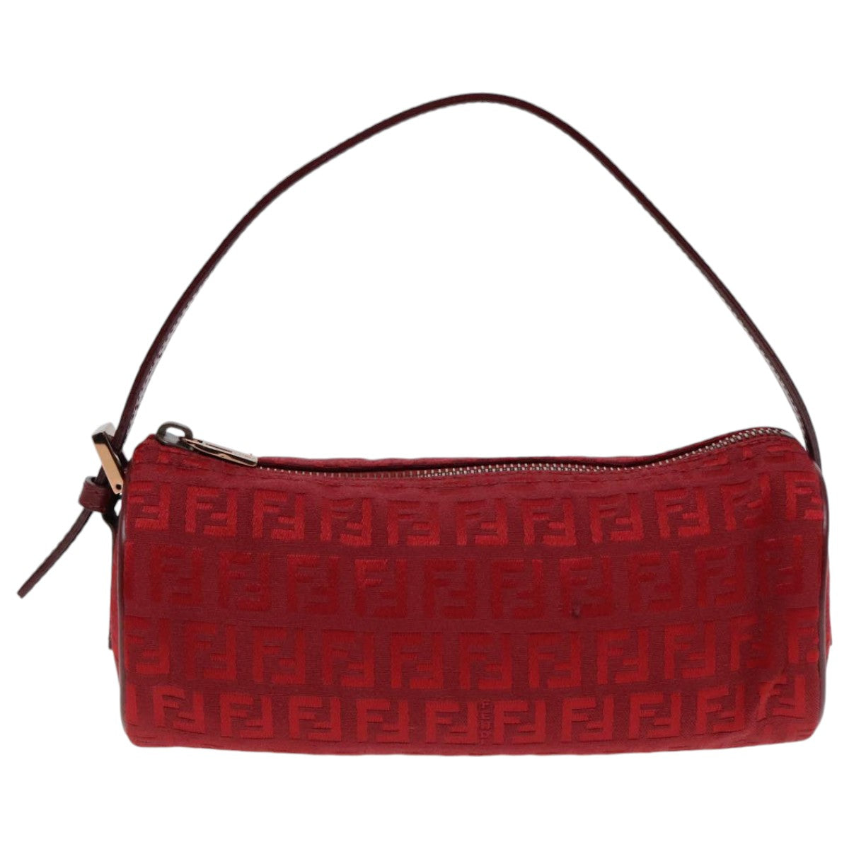 Fendi Baguette  Canvas Clutch Bag