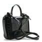 Givenchy Calfskin Crocodile Embossed Eden Mini Top Handle Black