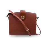 LOUIS VUITTON   Brown Epi Leather Capucine Shoulder Bag