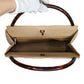 Chanel   Beige Quilted Tortoise Motif Handle Bag