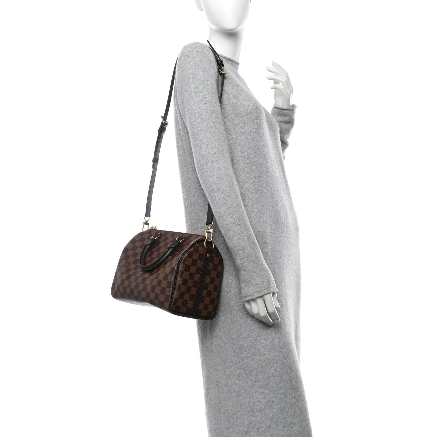 Louis Vuitton Damier Ebene Speedy Bandouliere 25