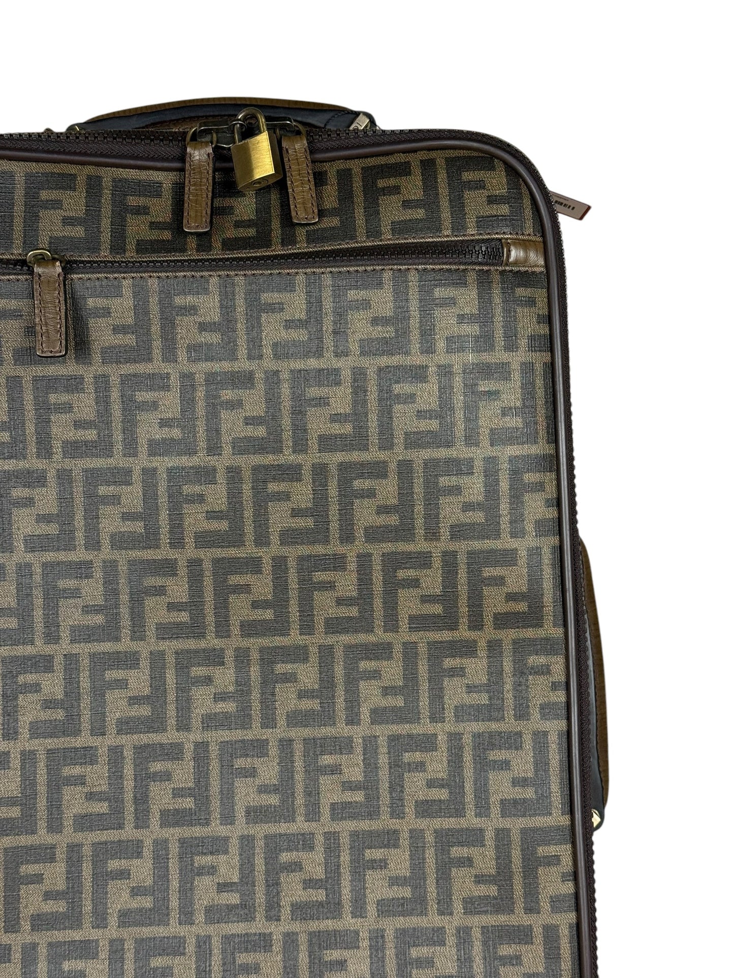 Fendi   Zucca Coated Roller Luggage