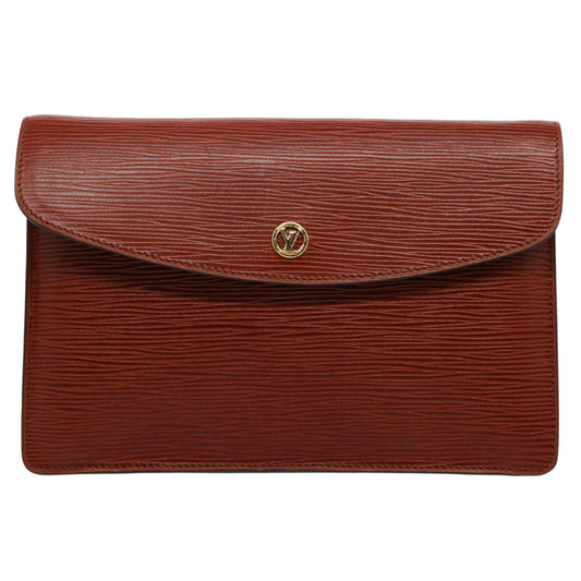Louis Vuitton Montaigne  Leather Clutch Bag