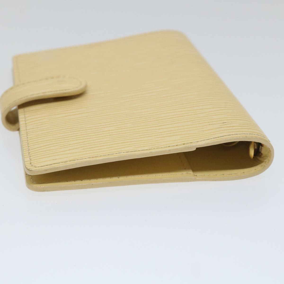 LOUIS VUITTON Epi Agenda PM Day Planner Cover White Yvoire R2005J LV Auth 58113
