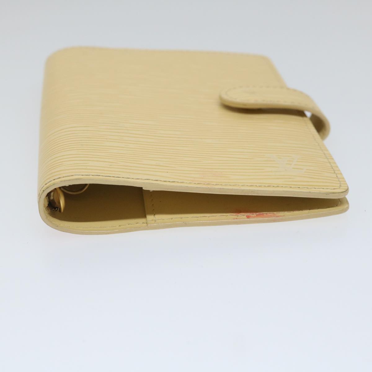 LOUIS VUITTON Epi Agenda PM Day Planner Cover White Yvoire R2005J LV Auth 58113
