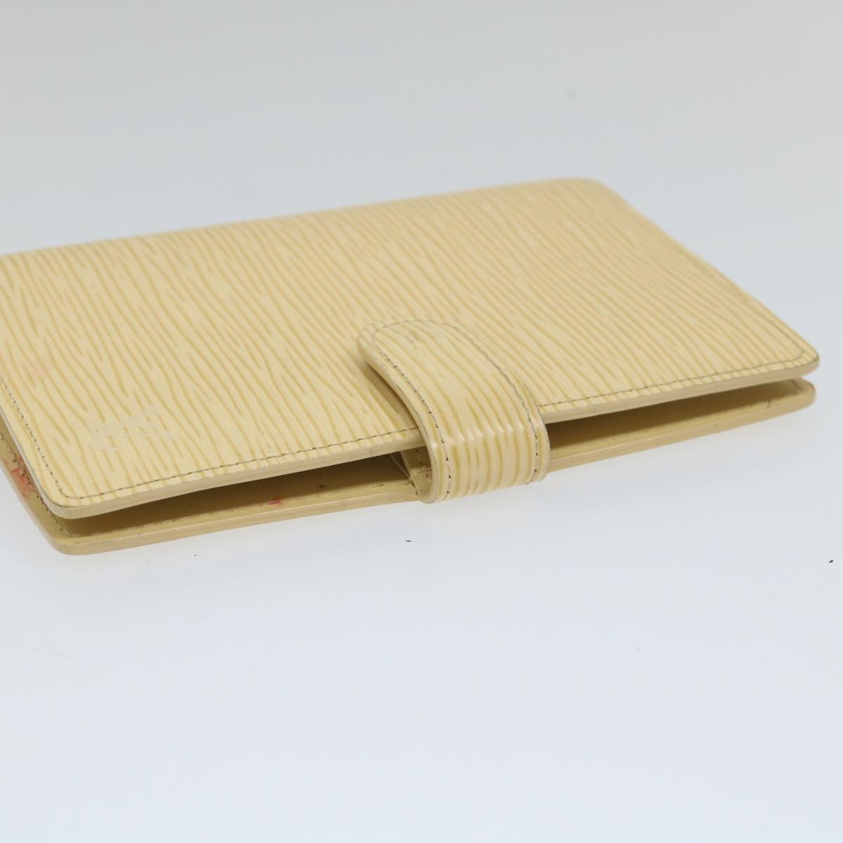 LOUIS VUITTON Epi Agenda PM Day Planner Cover White Yvoire R2005J LV Auth 58113