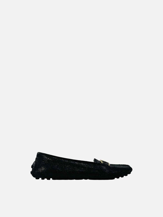 LOUIS VUITTON Oxford Black Size EU 38.5 Loafers