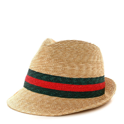 Amelia Abaca Straw Web Fedora Hat XS