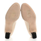Amelia Lambskin CC Cap Toe Chain Pumps 41 Light Beige White