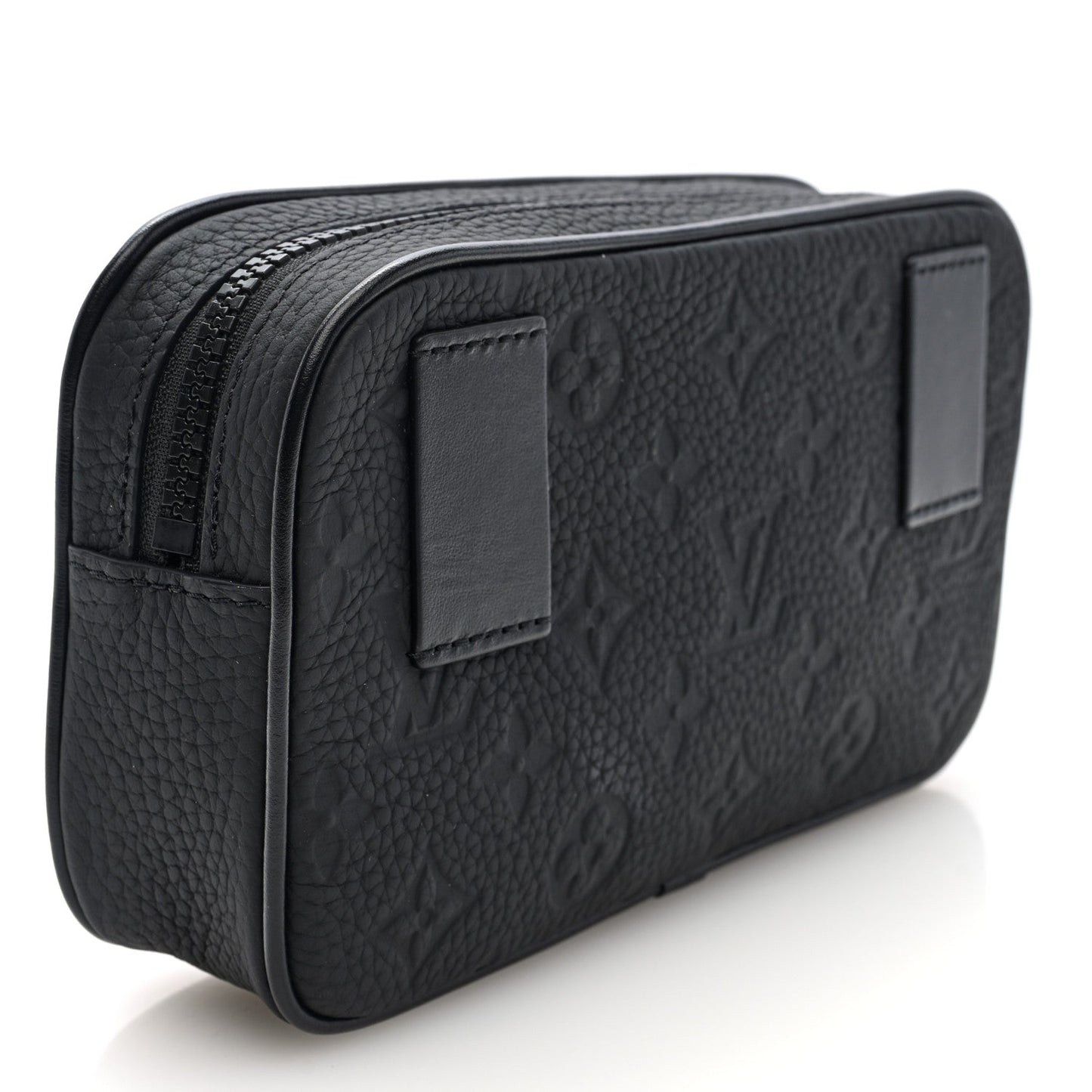 Louis Vuitton Taurillon Monogram Uniformes Solar Ray Soft Pochette Volga Belt Bag Black