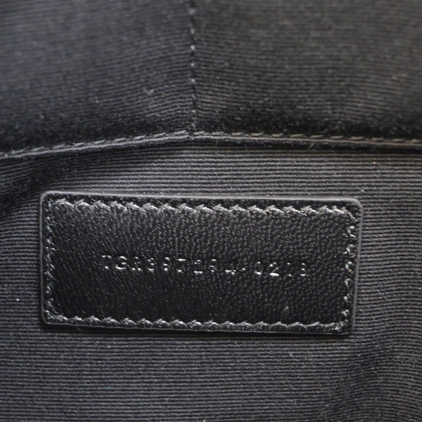 Saint Laurent Letters Large Zip Clutch in Black Leather