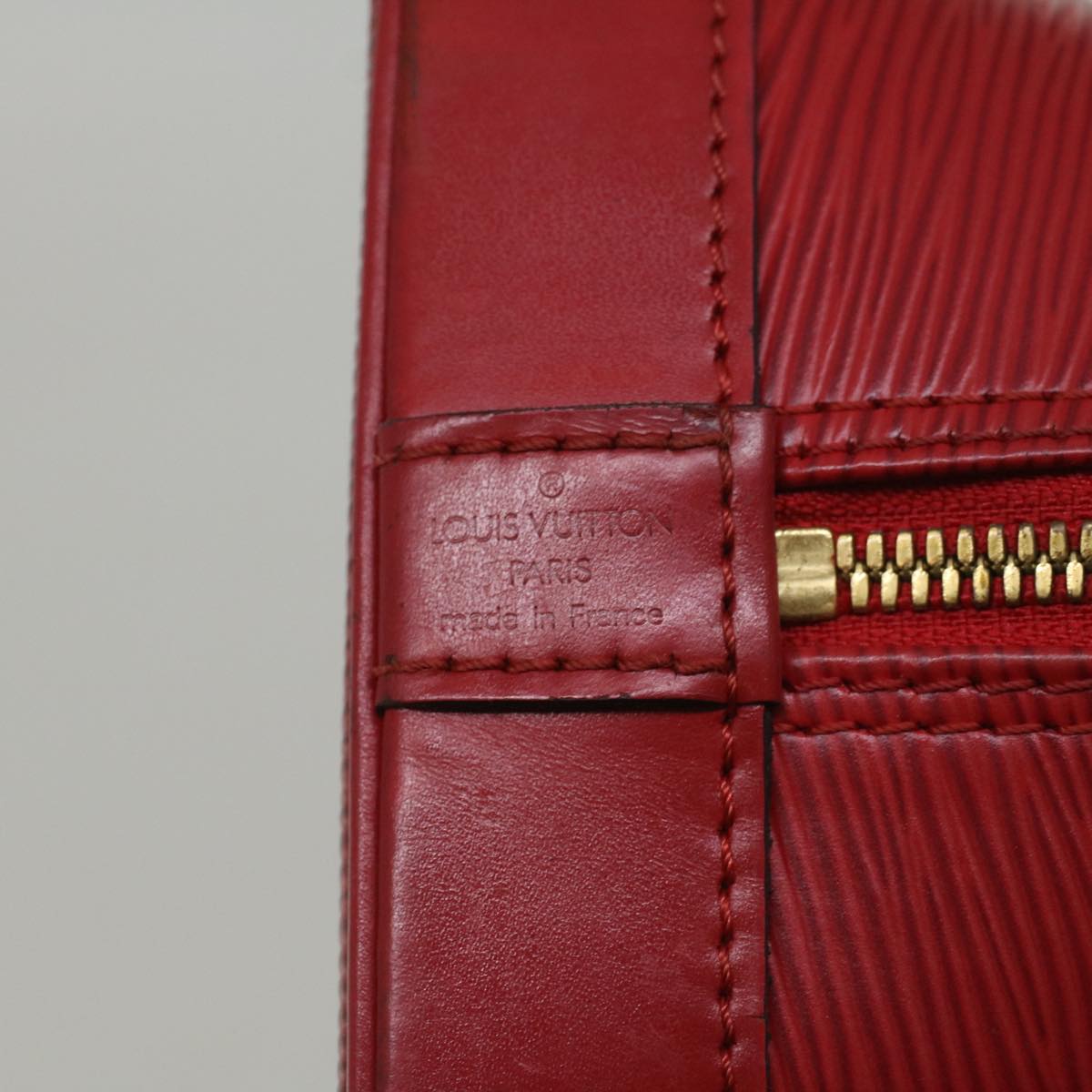 LOUIS VUITTON Epi Alma Hand Bag Castilian Red M52147 LV Auth 59214