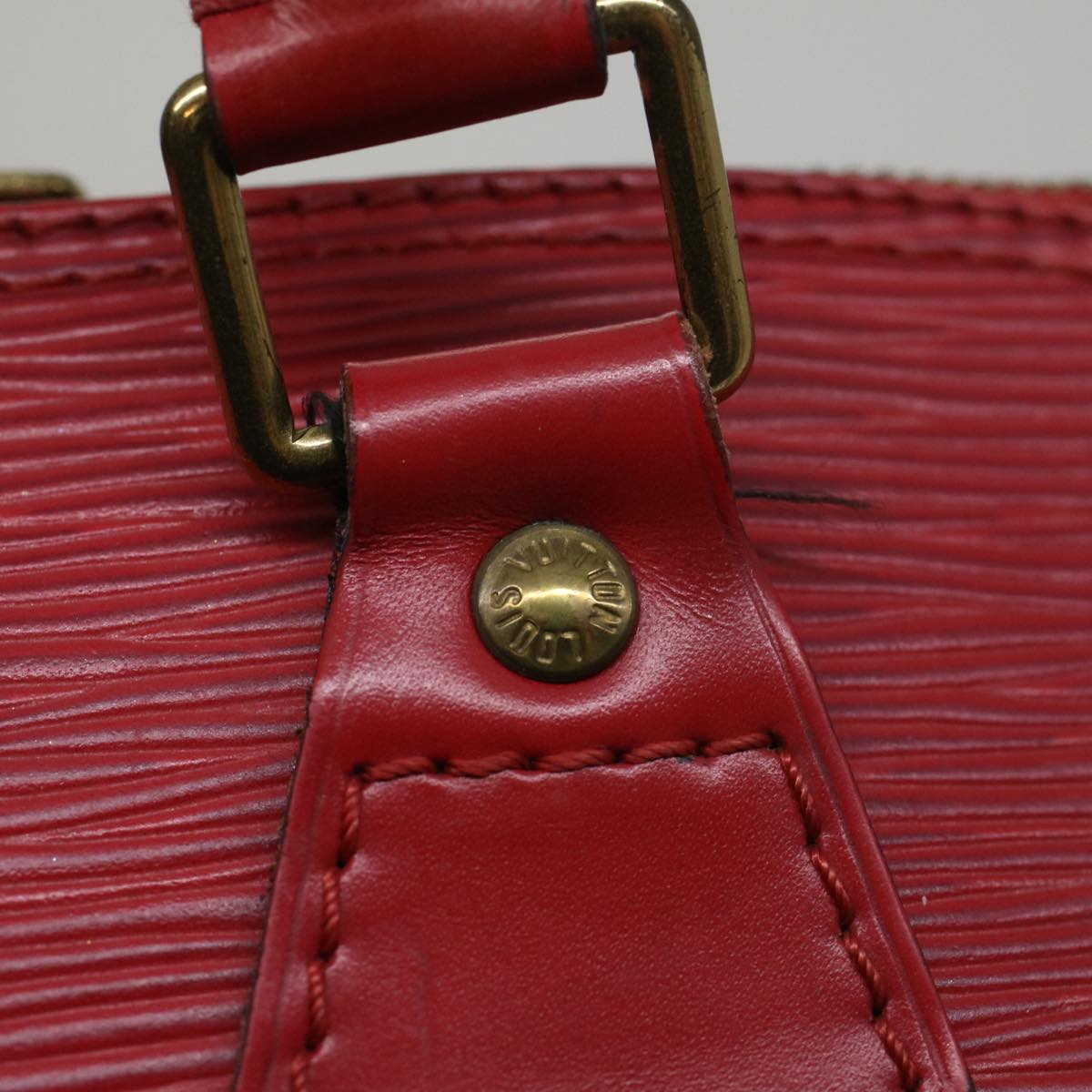 LOUIS VUITTON Epi Alma Hand Bag Castilian Red M52147 LV Auth 59214