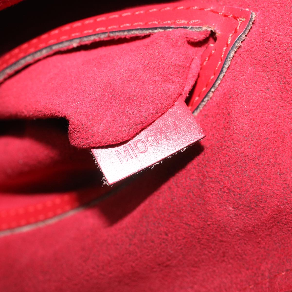 LOUIS VUITTON Epi Alma Hand Bag Castilian Red M52147 LV Auth 59214