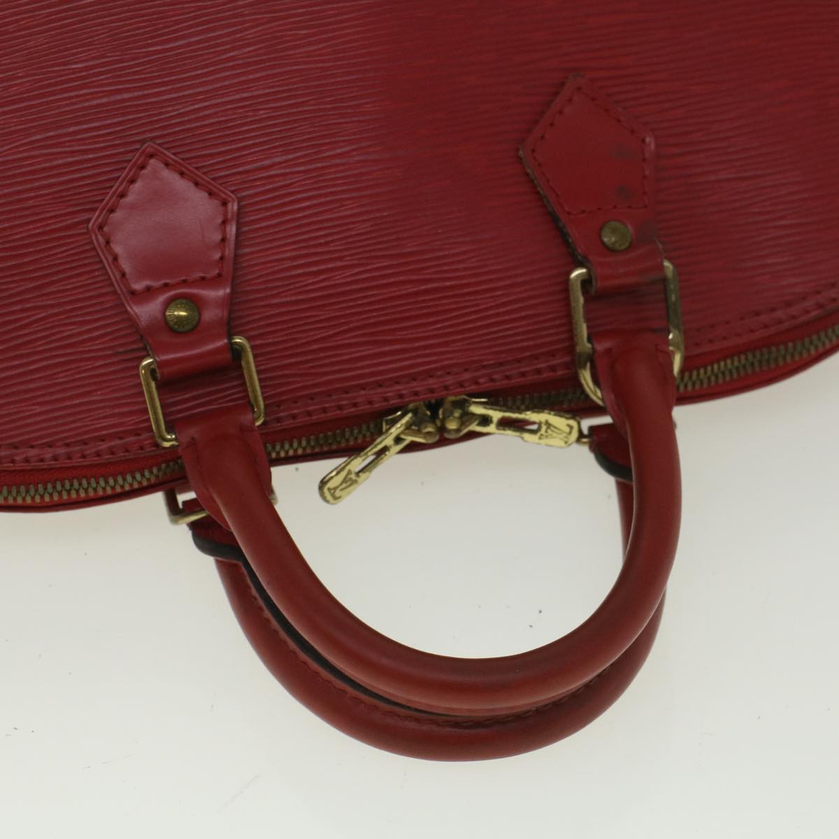LOUIS VUITTON Epi Alma Hand Bag Castilian Red M52147 LV Auth 59214