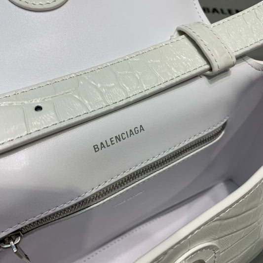 BLN-Ciaga Downtown XS Shoulder Bag In White, For Women,  Bags 10in/25cm