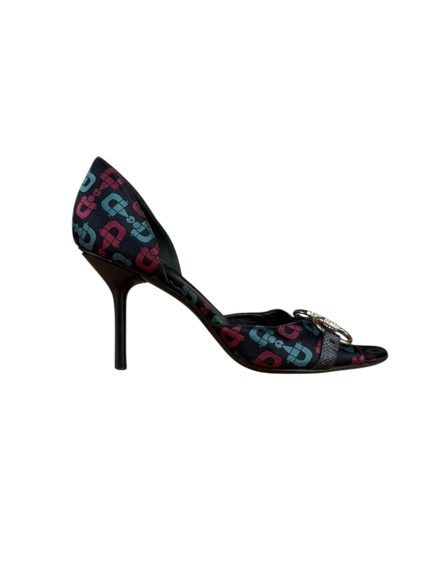 Gucci   Horsebit Open Toe Pumps