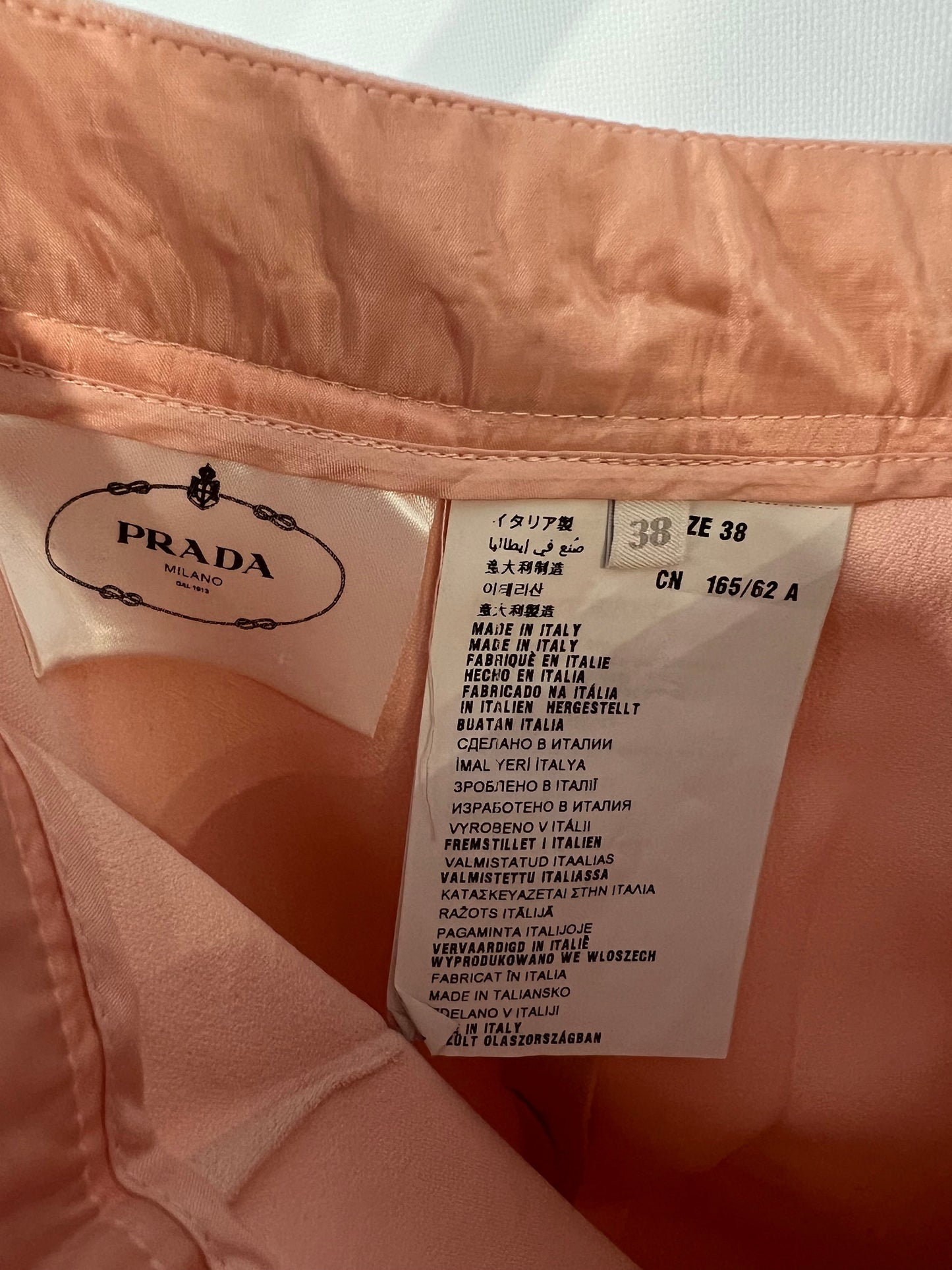 Prada Baby Pink Tailored Tro r Size IT 38 (UK 6)