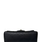 Chanel Black Lambskin Leather Quilted Rectangular Mini Flap Bag