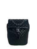 Chanel Black Lambskin Quilted Small Urban Spirit Backpack Bag