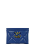 Chanel Blue Leather Quilted 19 Card Holder