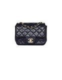 Chanel Navy Caviar Leather Mini Classic Bag