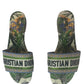 Christian Dior 2020 Canvas Embroidered Dway Slides sz39.5
