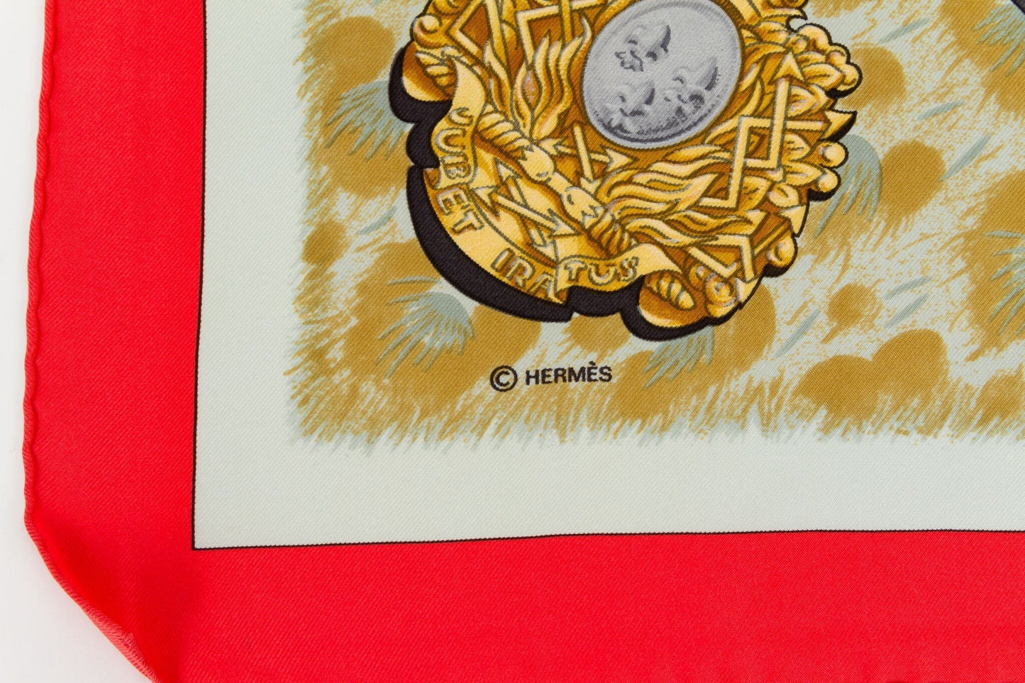 Hermes Casques Et Plumets Silk Scarf