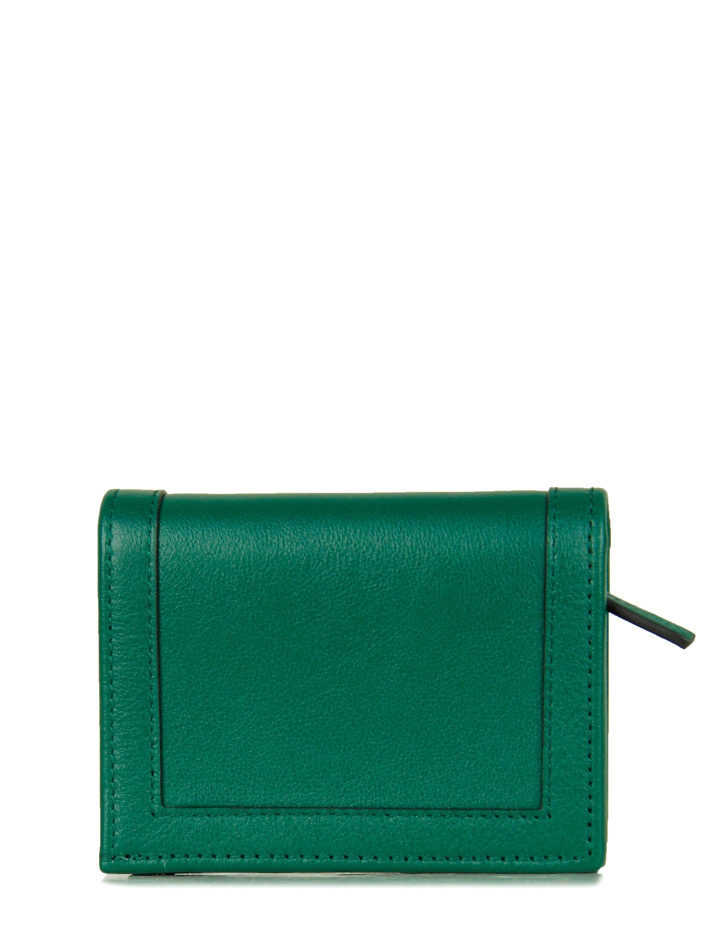 Gucci Emerald Green Calfskin Leather Diana Bamboo Card Case Wallet