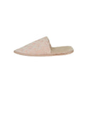 Louis Vuitton Pink Monogram Velvet/Mink Fur Suite Open Back Flat Loafer Slipper sz 39-40