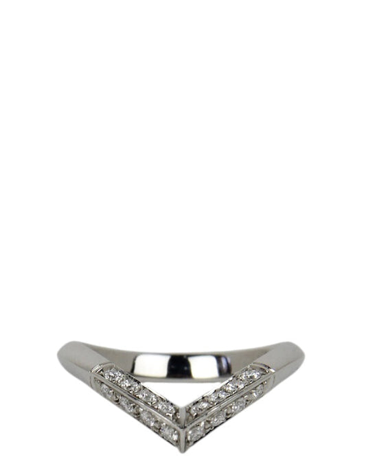 Louis Vuitton Diamonds Pavé V Ring sz 53/ 6.5