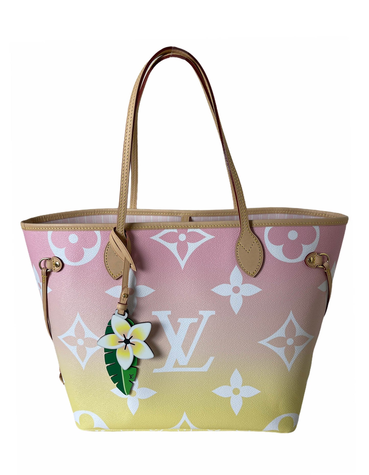Louis Vuitton Light Pink Monogram Giant By The Pool Neverfull MM Tote Bag