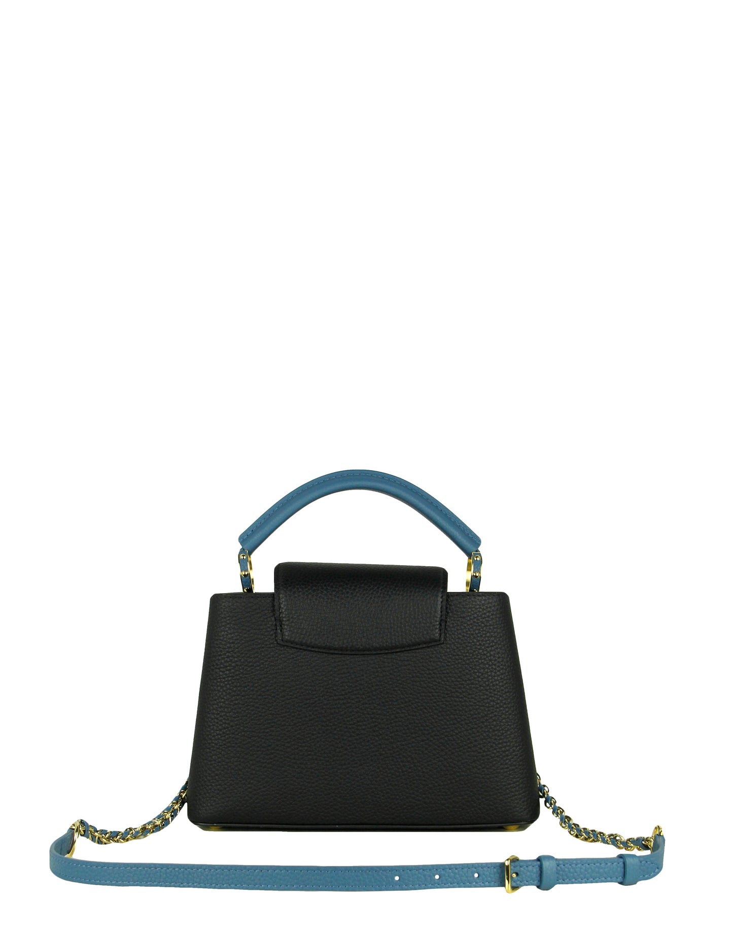Louis Vuitton Black/ General Blue Capucines BB Crossbody Bag
