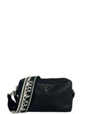 Prada Black Leather Flou Camera Bag
