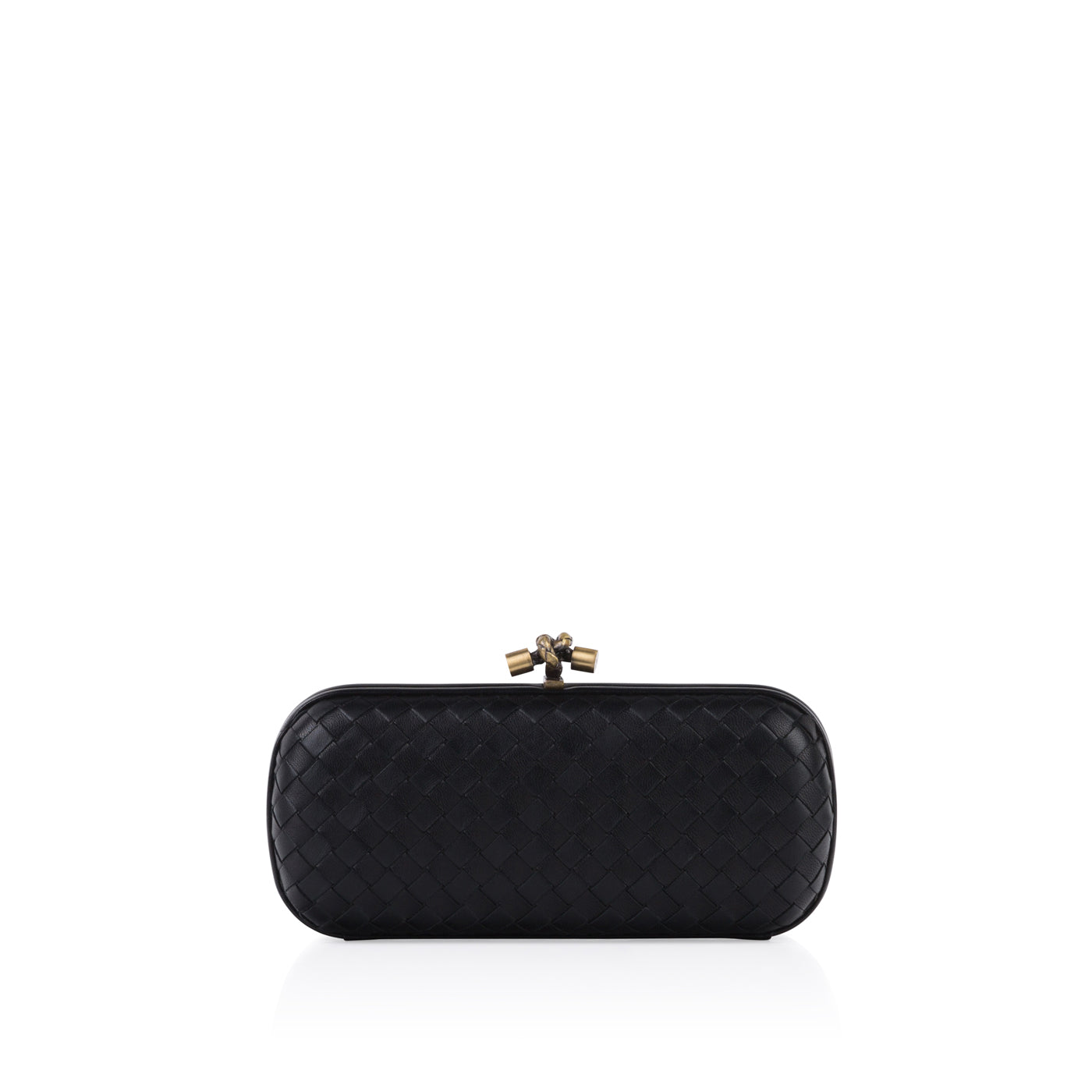 Leather Stretch Knot Clutch