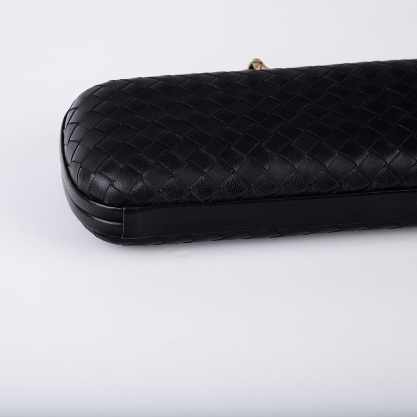 Leather Stretch Knot Clutch