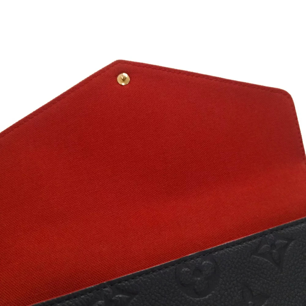 Louis Vuitton Monogram Pochette Felicie Marine Rouge Shoulder Bag