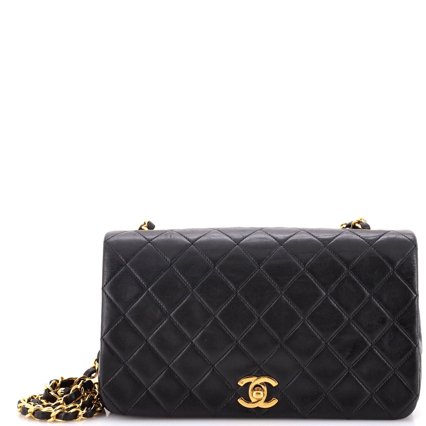 CHANEL   Full Flap Bag Quilted Lambskin Medium