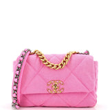 CHANEL 19 Flap Bag Quilted Denim Medium
